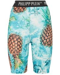 Philipp Plein - Korte Broeken ,Veelkleurig ,Polyester Jogging Shorts Stones Pineapple Skies - Lyst
