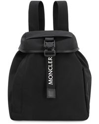 Moncler - Nylon-Rucksack Mit Lederdetails - Lyst