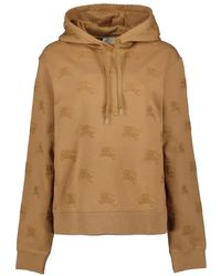 Burberry - Hoodies & Sweatvesten ,Bruin ,Stijlvolle Sweatshirts & Hoodies Collectie - Lyst