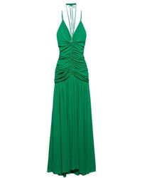 Aniye By - Grünes Maxikleid Mit Drapierung - Lyst