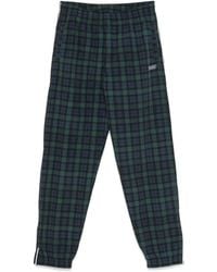 Martine Rose - Broeken ,Groen ,Zwart Tartan Bedrukte Trackpant - Lyst