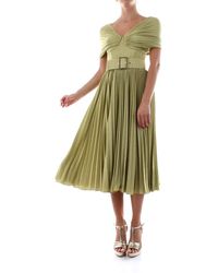 Elisabetta Franchi Ab01106e2 Jurken - Groen