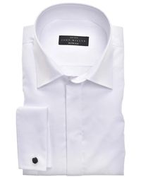 John Miller - Overhemden ,Wit ,Katoen Witte Business Overhemd Jurk - Lyst