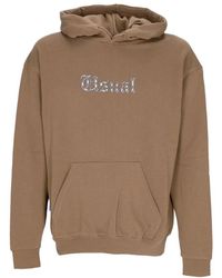 USUAL - Brauner Barrio Hoodie Langarm - Lyst