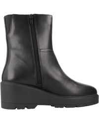 Geox - Schoenen ,Zwart ,Stijlvolle Wedges Voor Vrouwen - Lyst