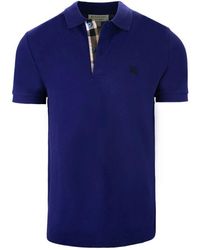 Burberry - Kurzarm baumwoll-poloshirt - Lyst
