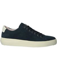 Blackstone - Minimalistischer wildleder-sneaker - total eclipse - Lyst