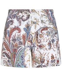 Etro - Multicolour Swimsuit With Logo - Lyst