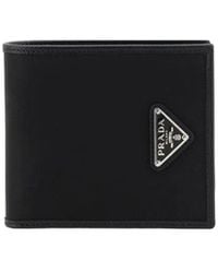 Prada - Zwarte Nylon Portemonnee - Lyst