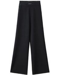 Gaelle Paris - Schwarze Palazzo Hose Elegant Stilvoll - Lyst