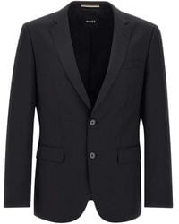 BOSS - Jassen ,Zwart ,Wol H-Huge Wol Blazer - Lyst