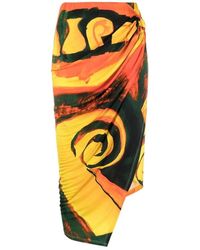 Louisa Ballou - Midi Skirts - Lyst