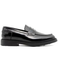Doucal's - Zwarte Penny Loafer Italiaanse Leren Schoenen - Lyst