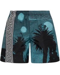 Versace - Badmode ,Veelkleurig ,Polyester Boardshorts Met Print - Lyst