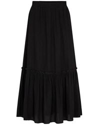 co'couture - Rokken ,Zwart ,Polyester New Gipsy Midi Rok - Lyst