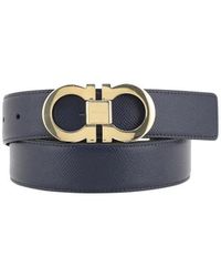 Ferragamo - Wendbarer ledergürtel mit gancini-schließe - Lyst