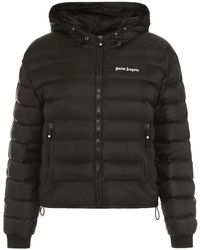 Palm Angels - Hooded Down Jacket - Lyst