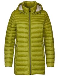Danwear - Jassen ,Groen ,Gewatteerde Lichtgewicht Donsjas Lime/Zand - Lyst