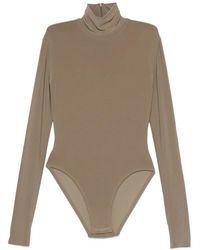 Norma Kamali - Lange Mouw Bodysuit - Lyst
