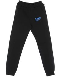 Iuter - Zwarte Sweatpants Tracksuit Elastische Taille Zakken - Lyst