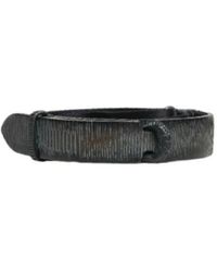 Orciani - Accessoires ,Blauw ,Leer Blade Riem - Lyst
