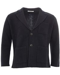 Kangra - Truien & Vesten ,Blauw ,Wol Elegante Blauwe Wollen Jas Voor Mannen - Lyst