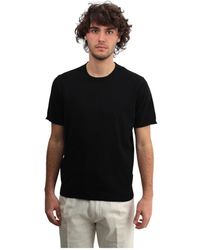 Kangra - Schwarzes rundhals-t-shirt - Lyst