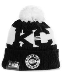 KTZ - Accessoires ,Zwart ,Sportieve Pom Pom Gebreide Muts - Lyst