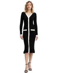 Guess - Kleedjes ,Zwart ,Laurel Jurk - Lyst