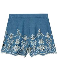 MC2 Saint Barth - Korte Broeken ,Blauw ,Denim Denim Shorts - Lyst