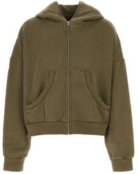 Entire studios - Hoodies & Sweatvesten ,Groen ,Katoen Oversize Army Katoenen Sweatshirt - Lyst