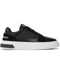 EA7 - Schwarzer weißer freizeit-sneaker - Lyst