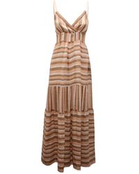 PHO® Firenze - Kleedjes ,Roze ,Linnen Linnenmix Jurk - Lyst