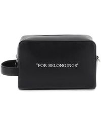 Off-White c/o Virgil Abloh - Leder beauty case mit kontrast - Lyst