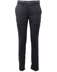 Cruna - New Town Wollen Broek Blauw - Lyst