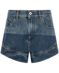 The Attico - Denim Shorts - Lyst