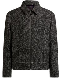 Etro - Wool-Blend Jacquard Bomber Jacket - Lyst