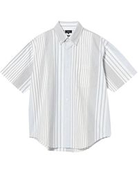 Beams Plus - Oxford Button Down Hemd Mehrfarbig Gestreift - Lyst