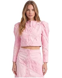 LoveShackFancy - Eleora Cropped Jacket - Lyst