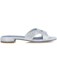 Menbur - Ciabattina Da Cerimonia Con Strass Sulla Fascia - Lyst