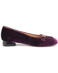 Emanuélle Vee - Schoenen ,Paars ,Fluwelen Loafer Audrey Mocassin - Lyst