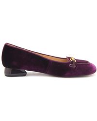 Emanuélle Vee - Schoenen ,Paars ,Fluwelen Loafer Audrey Mocassin - Lyst