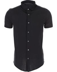 Emporio Armani - Korte Mouwen Overhemden - Lyst
