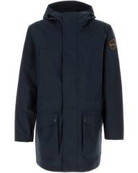 Napapijri - Jassen ,Blauw ,Polyester Pilloz Lange Parka Jas - Lyst