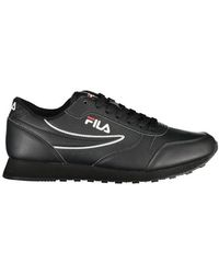 Fila - Schoenen ,Zwart ,Zwarte Sport Sneakers Met Veters - Lyst