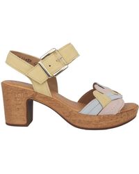 Gabor - Schoenen ,Veelkleurig ,Leer Gele Mix Damesandaal - Lyst