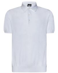 Kiton - Weiße t-shirts und polos mit dreiknopfverschluss - Lyst