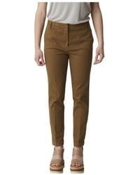 Manila Grace - Broeken ,Groen ,Chino Broek - Lyst