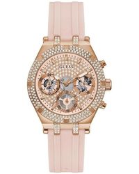 Guess - Silikon Analoguhr Mit Datum - Lyst