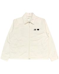 Universal Works - Ecru Windcheater Jacke Mit Twill Emb - Lyst